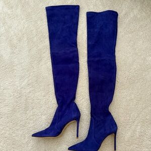 BRAND NEW Stuart Weitzman Blue Over-the-Knee Boots